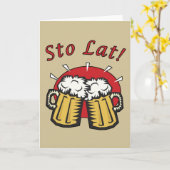 Carte de tasses de bière de Lat de Sto (Fleur jaune)