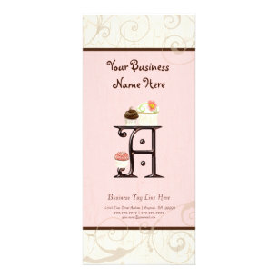 Carte de taux d'affaires - Lettre A Monogramme Des