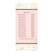 Carte de taux d'affaires - Lettre O Monogramme Des (Dos)