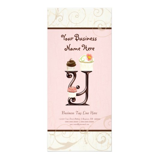 Carte de taux d'affaires - Lettre Y Monogramme Des (Devant)