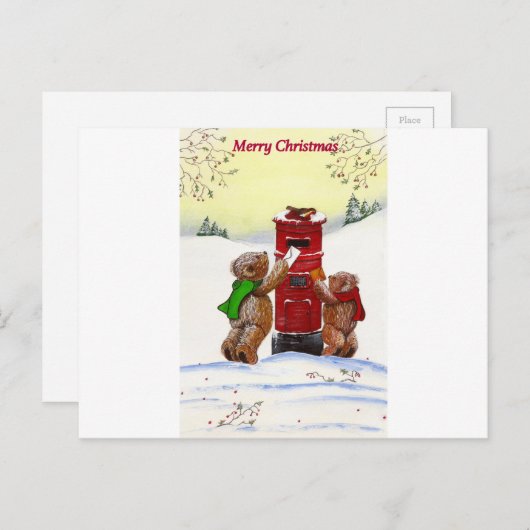 Carte de Teddy Bear (Devant / Derrière)