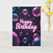 Carte de Teinte Magenta Joyeuse (Fleur jaune)