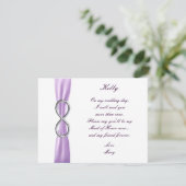 Carte de témoin de mariage Lavender Infinity (Debout devant)