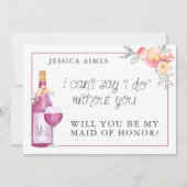 Carte de témoin de mariage pour brunch (Devant)