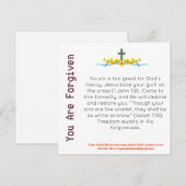 Carte De Témoin Pardonnée (Devant / Derrière)