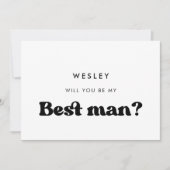 Carte de témoin stylée rétro (Devant)