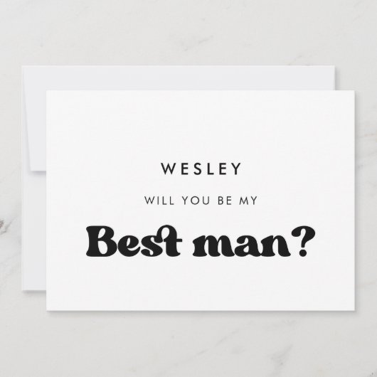 Carte de témoin stylée rétro (Devant)