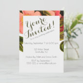 Carte de template personnalisé pour invitation de  (Debout devant)