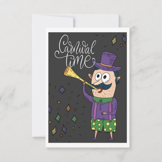 Carte de temps de carnaval (Devant)