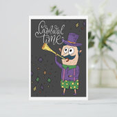 Carte de temps de carnaval (Debout devant)