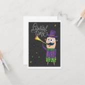 Carte de temps de carnaval (Devant/Arrière en situation)