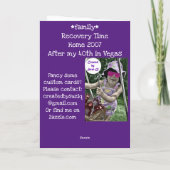 Carte de temps de récupération (Dos)