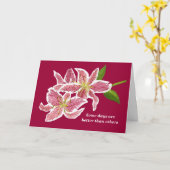 Carte de temps dur (Fleur jaune)