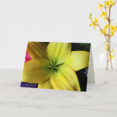 Carte De temps en éternité (Fleur jaune)