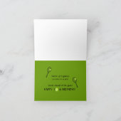 Carte de tennis 50e Anniversaire (Intérieur)
