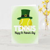 Carte de tennis pour la Saint-Patrick (Fleur jaune)