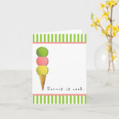 Carte de tennis vierge (Fleur jaune)