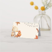 Carte de tente à café Citrouille d'automne (Devant)