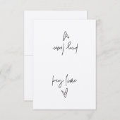 Carte de tente Étiquette à clé Lime (Devant / Derrière)