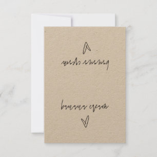 Carte de tente Étiquette à la crème Banana