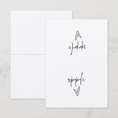 Carte de tente Étiquette alimentaire Apple (Devant / Derrière)