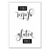 Carte de tente Gluten Free Table (Par défaut)