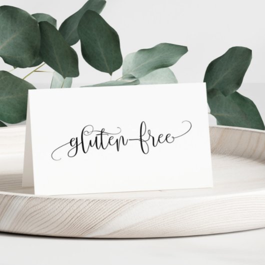 Carte de tente Gluten Free Table