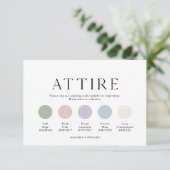 Carte de tenue de mariage botanique (Debout devant)