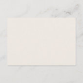 Carte de tenue de mariage botanique (Dos)