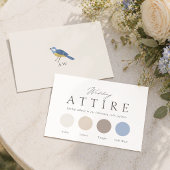 Carte de tenue de mariage élégante | Code vestimen