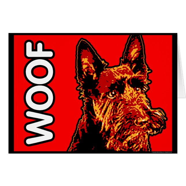 Carte de Terrier d'écossais (Scottie) (Devant horizontal)