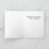 Carte de test de conduite (Intérieur)