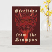 Carte de tête Krampus (Fleur jaune)