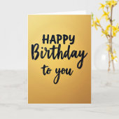 Carte de texte d'anniversaire joyeux (Fleur jaune)