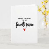 Carte de texte d'anniversaire minimaliste (Fleur jaune)