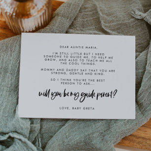 Carte de texte de la proposition parent du Guide m