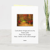 Carte de Thanksgiving Across The Miles (Dos)