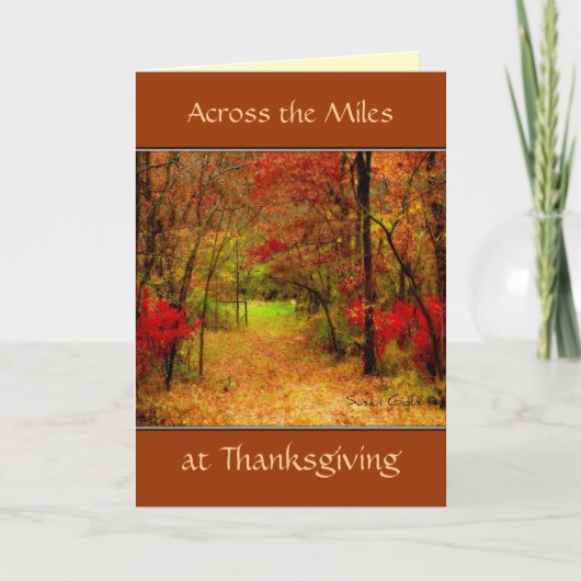 Carte de Thanksgiving Across The Miles (Devant)