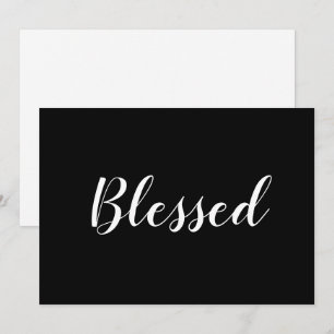 Carte de Thanksgiving adorable avec écriture noire