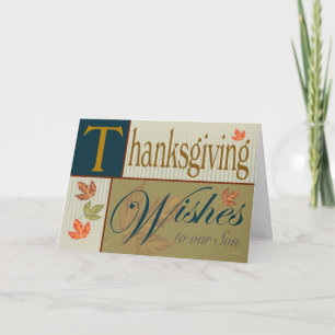Carte de thanksgiving avec le feuillage d'automne
