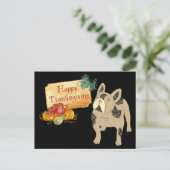 Carte de Thanksgiving Bouledogue Français (Debout devant)