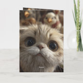 Carte de Thanksgiving Catsgiving (Dos)