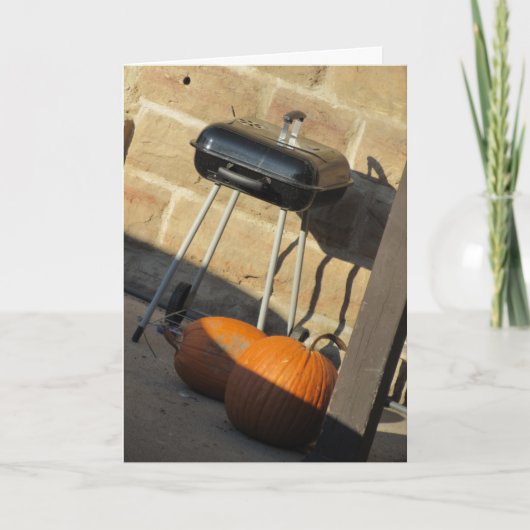 Carte de Thanksgiving "Citrouilles Grillées" (Devant)