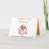 Carte de thanksgiving de berger allemand (Dos)