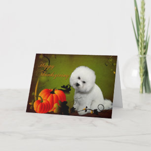 Carte de thanksgiving de Bichon