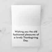 Carte de thanksgiving de citrouilles d'automne (Intérieur)