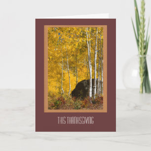 Carte de Thanksgiving de Fall Aspens