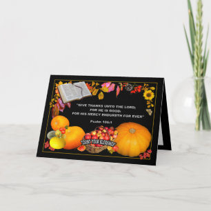 CARTE DE THANKSGIVING DE SCRIPTURE
