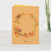 Carte de Thanksgiving drôle – Dinde en difficulté (Dos)