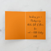 Carte de Thanksgiving drôle – Parle-moi dinde (Intérieur)